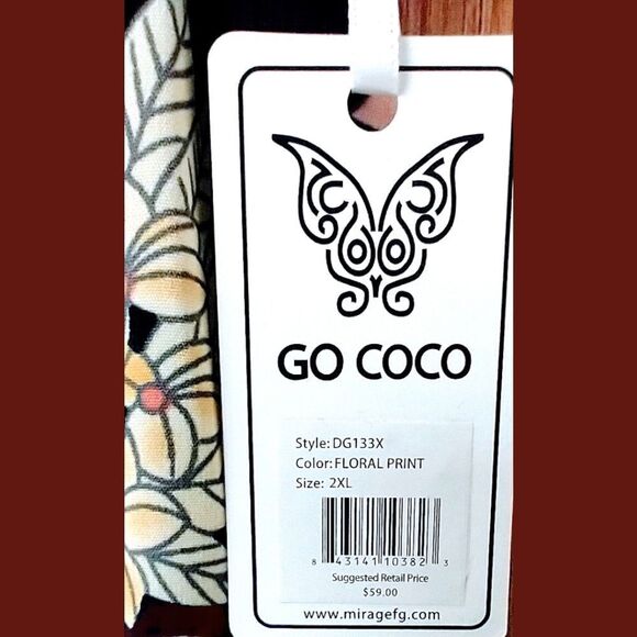 NEW Go COCO Women's Tropical Floral Plus Size Romper - Picture 12 of 12